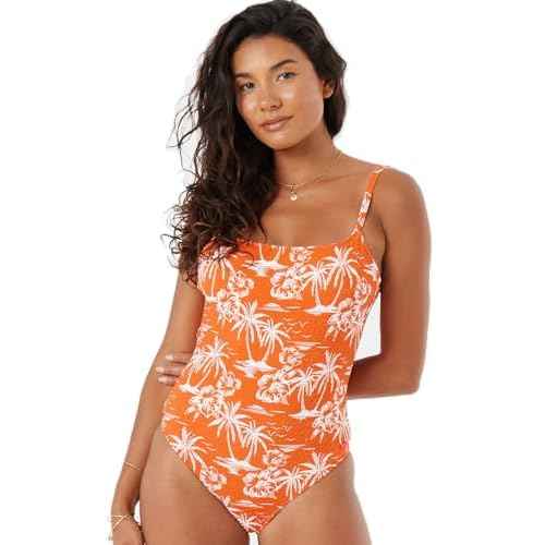Roxy Women's One Piece Swimsuit ? Tummy Control Bathing Suit, Removable Cups, Quick-Dry Fabric
