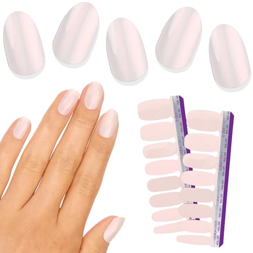 Color Street Glazed Over Nail Polish Strips - 16 Double-Ended Pink Shimmer