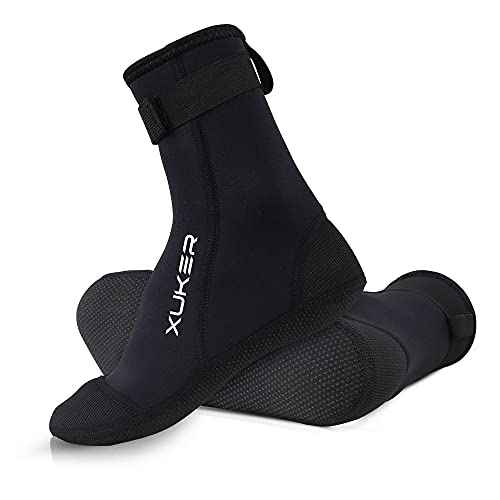 XUKER Neoprene Water Socks 3mm, Sand Proof Beach Volleyball Socks Diving Socks for Outdoor Water Sports