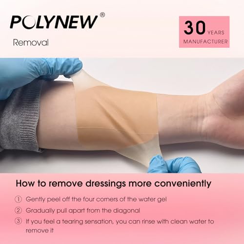 4x4 Inch Hydrocolloid Wound Dressings - 12 Pack Waterproof Skin Bandages - Light Exudate Care