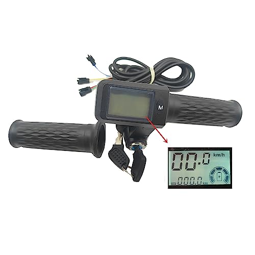 Electric Scooter Throttle Controller with Speed & Mileage Display 36V-72V Universal