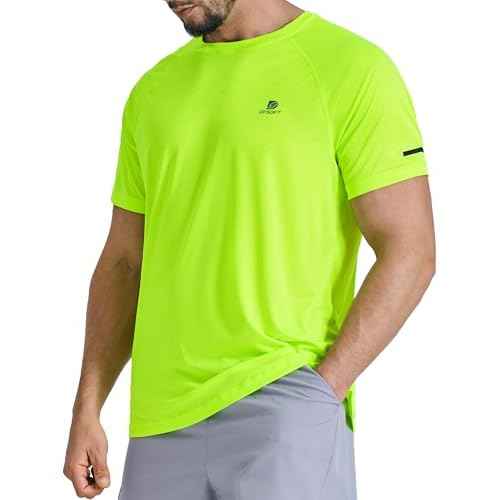 Men's Short Sleeve Workout Shirts Quick Dry Lightweight T-Shirts Gym Running Athletic Tshirt for Summer
