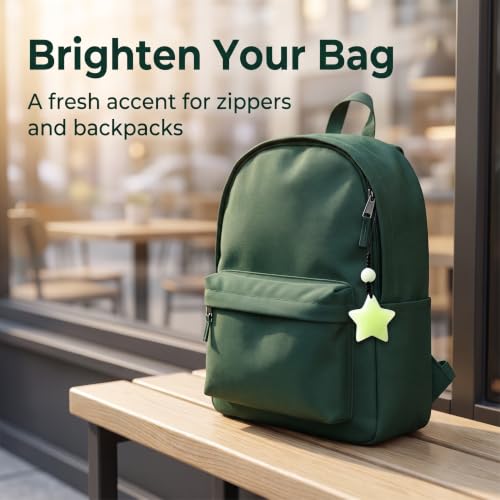 Glow in The Dark Star Keychain Unisex Bag Charm & Pendant Accessory