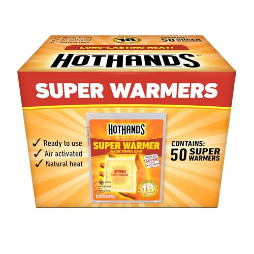 HotHands Hand & Body Warmers Bulk 50 Pack - Up to 18 Hours of Heat