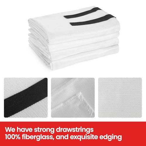 Fire Blanket - 2 Pack 40" x 40" Emergency Fire Blanket for Kitchen and Home,Fireplace,School,Warehouse,Grill