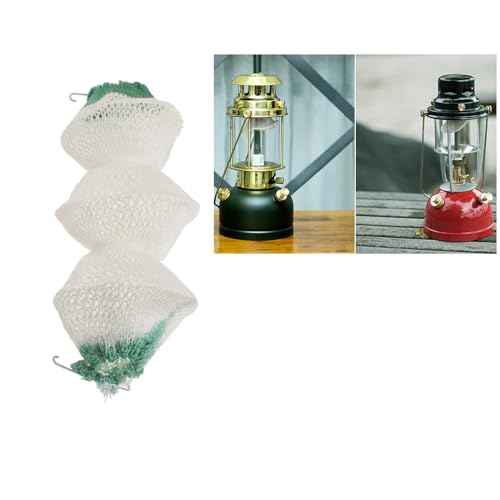 Lantern Mantles Insta-Clip 2#95 Mantles 3-Layer Accordion Shape Gas Lamp/Lantern Mantles with 2 Install Clip (6pcs)