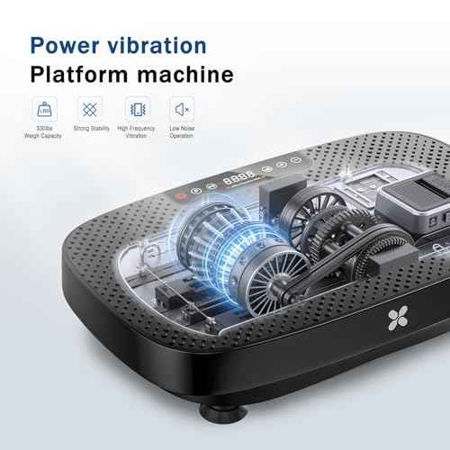Vibration Plate Exercise Machine for Lymphatic Drainage Weight Loss, Shake Plate Whole Body Workout Waver Vibrating Plate Platform, Fitness Equipment for Fat Burner Gifts for Women Men