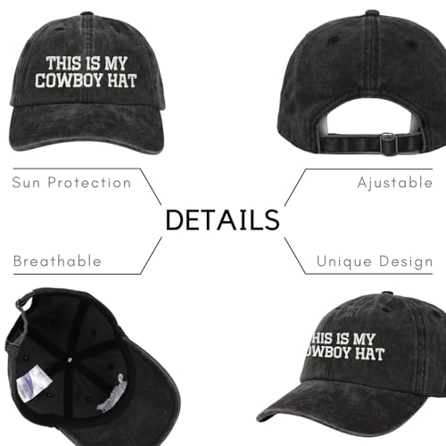 InnoBeta Cowboy Gifts Hat Cap for Men - Funny Adjustable Embroidered Trucker Hat - Variation 01-Hat