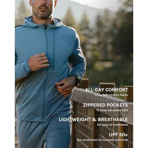 INTO THE AM Mens Windbreaker Jacket S-4XL - Lightweight Athletic Shell for Running, Gym & Outdoor