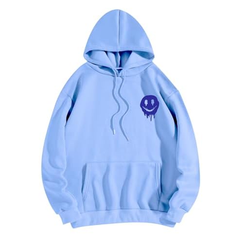 SOLY HUX Women's Oversized Sweatshirt Graphic Hoodies Casual Long Sleeve Loose Pullover Tops with Kangaroo Pocket