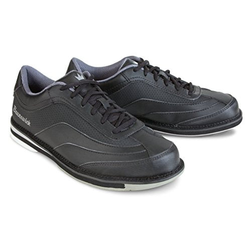 Brunswick Men's Rampage Wide Bowling Shoes, Black, Size 9.5