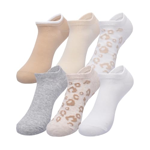 GAP Women's Ribbed Low Cut Socks 6-Pack - Off White