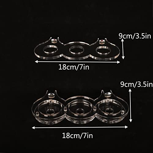 Lightsaber Wall Mount Rack - Transparent 3 Holes Lightsaber Display Stand