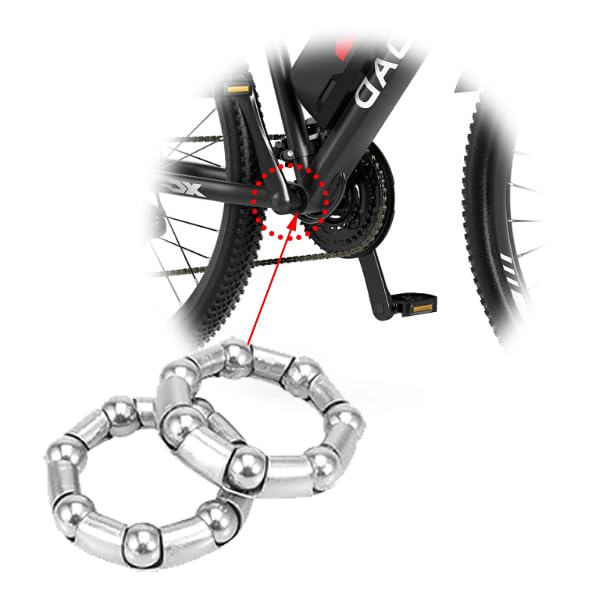 Generic 4pcs Bike Ball Crank Bearing 6mm(1/4 Inch) X 9 Balls Ball Bearings for Bike Crank Bottom Bracket Bicycle Ball Bearings Retainer Bike Parts Repair Accessories, Silver, ZXCZZZC004