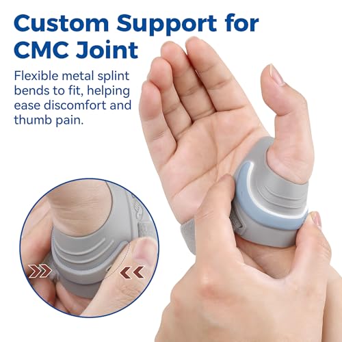 Thumb Brace Right Hand Support for Arthritis M Gray - Stabilizing CMC Joint
