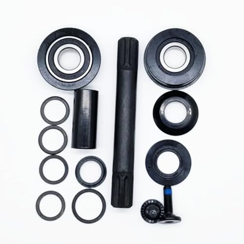 Bicycle Bottom Bracket Set 19mm American 8T Cr-Mo Axle for Bike Replacement