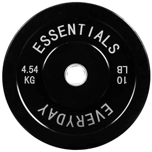 Fitvids 2-Inch Olympic Bumper Plates, Perfect Weight Plates for Weightlifting and Strength Training, Multiple Weights Available
