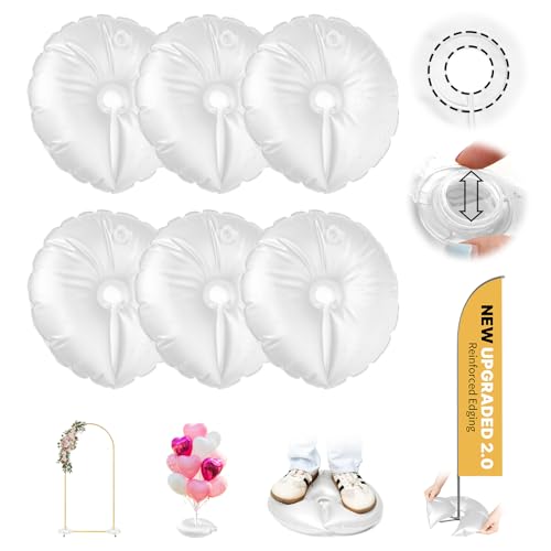 2 Pack Water Weights for Balloon Arch Stand - Reinforced PVC, Large Capacity