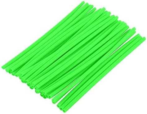 36 pcs Wheel Rim Spoke Covers, Keenso Motocross Rims Off Road Guard Wraps Kit Motorcycle Covers Wrap Decor Protector For Universal Motocross Dirt Bike(Green)