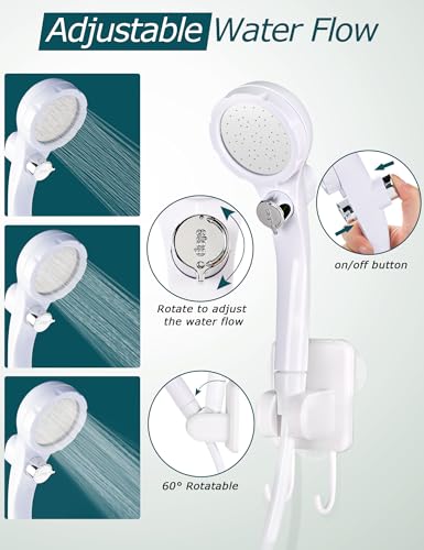 innhom Portable Camping Shower Pump with LED Display, 6000mAh Rechargeable, Green