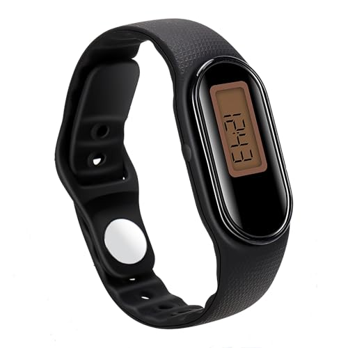 Poriylzz Digital Pedometer Watch for Walking, Calories, Distance & Steps