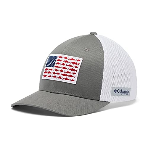 Columbia Women's PFG Logo Mesh Ball Cap-High Crown
