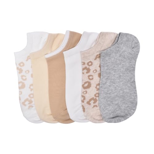 GAP Women's Ribbed Low Cut Socks 6-Pack - Off White