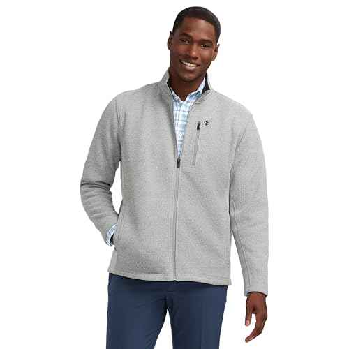 IZOD Mens Shaker Fleece Full Zip Jacket