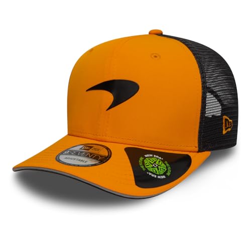 Unisex Adjustable F1 Racing Cap - McLaren Team 9Seventy Snapback, Orange
