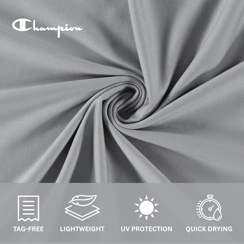 Champion Rash Guard for Men, Long Sleeve Mens Swim Shirt for Fishing Hiking UPF+ 50 SPF Sun UV Protection, Quick Dry
