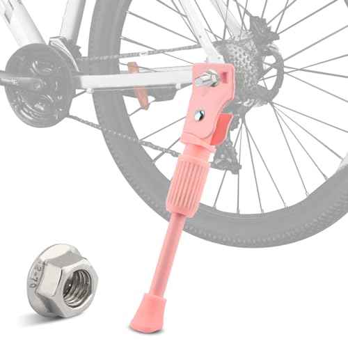Kids Bike Kickstand, 16 Inch Wheel, Single Side Kick Stand, Pink