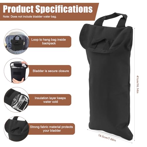 Black Water Bladder Insulation Sleeve for 2L Hydration Pack No Bladder Included