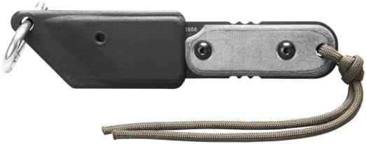 Tops Knives ALRT XL 05 Fixed Blade-Black Traction Coating Finish- Black Kydex Sheath w/Neck Landyard