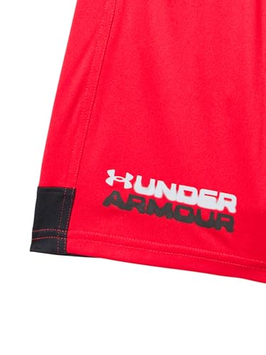 Under Armour Boys' Tech Graphic Shorts XL Red Black Gray - Kids Sportswear