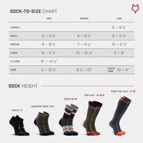 Fox River Therm-A-Wick Ultra-Lightweight Crew Sock - Large White, Cold Weather