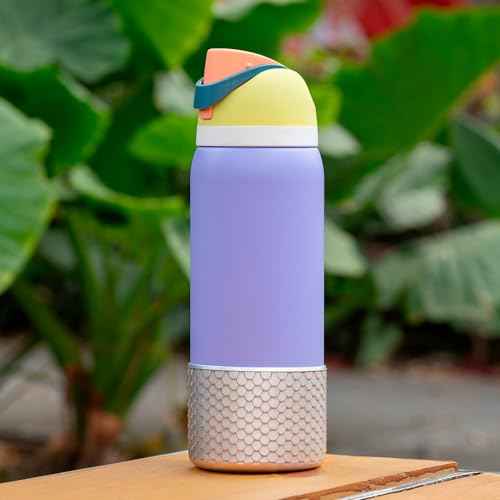 Silicone Boot for Owala Water Bottle 32 oz, Bling Anti-Slip Protective Sleeve for FreeSip/Twist/Flip Water Bottles, BPA Free