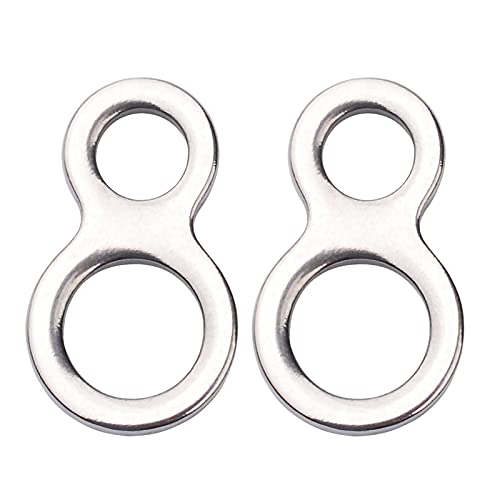 S 25pcs Stainless Steel Fishing Rings Saltwater & Freshwater Jigging Ring Kit 250lb