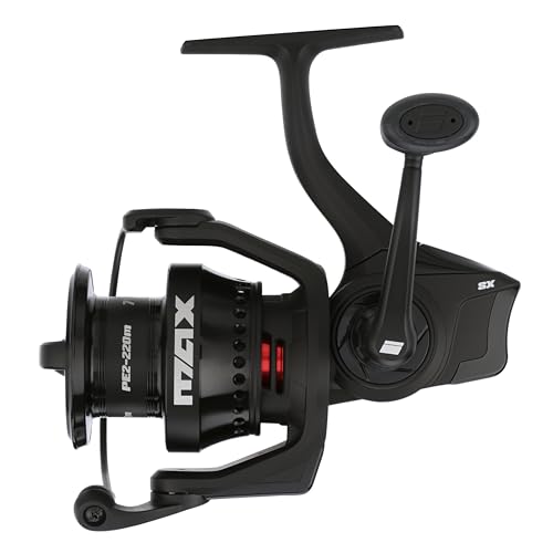 Abu Garcia Max SX Size 4000 Spinning Fishing Reel, High-Performance Freshwater Reel, A-Symmetric Carbon Frame and Rotor, Durable & Lightweight Construction, Max Drag of 14lb | 6.4kg