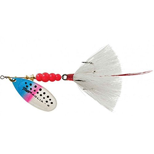 Fishing Lure Mepps Aglia Drsd Trouble Rainbow Trout White 1/2 oz - Multi