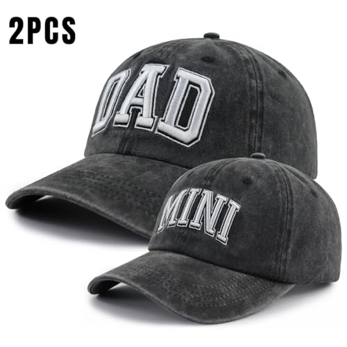 Funny Dad Mom Mini Matching Family Hat, Adjustable Embroidered Parent-Child Baseball Cap