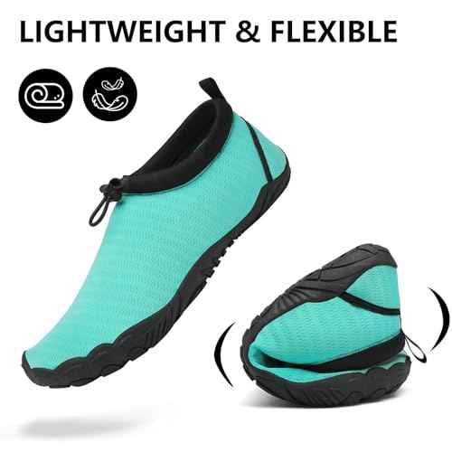 Mishansha Womens Mens Water Swim Shoes Wide Toe Box Barefoot Shoes US Size 5.5-13.5 Women / 3-11.5 Men