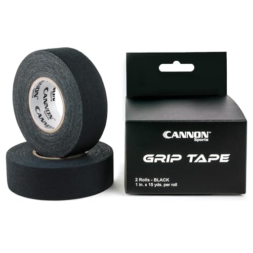 Cannon Sports Grip Tape Black 2-Pack for Hockey, Lacrosse & Baseball