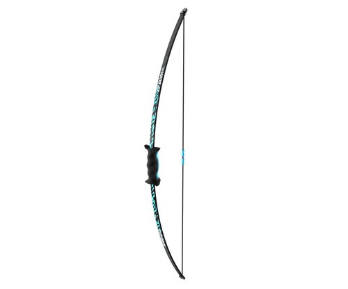 Barnett Lil' Buck Youth Bow - Youth Bow and Arrow Set for Kids, Ages 5-8, 12lb Draw Weight, 17in Draw Length, Ambidextrous Riser, Soft Touch Grip, Finger Rollers, Includes 2 Arrows, Blue