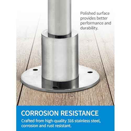 OCEANBROAD Stainless Steel 316 Thru Hull Exhaust, Fitting 22mm/24mm Hose Pipe Marine Exhaust Port for Webasto, Planar, Eberspacher, Chinese Diesel Parking heaters, with Bolts and Nuts