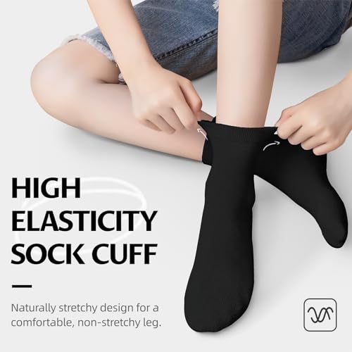 Kids Crew Socks 6 Pack for Girls and Boys School Uniform Soft Cotton Seamless Toe