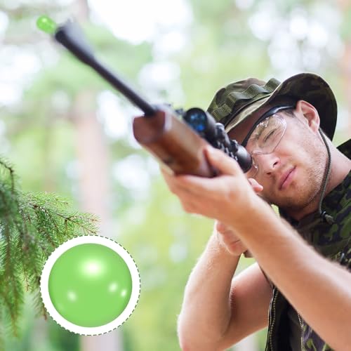 Civaner 150 x 68 Caliber Projectiles for Self Defense and Practice Reusable 68 Breaker Paintballs Solid Plastic Nylon Projectiles