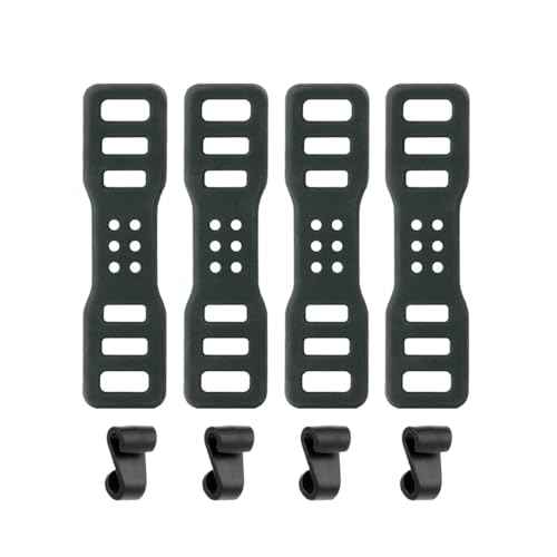 4-Pack Bike Silicone Band,Bicycle Handle Bars Elastic Strap Bandage,Mount Band Holder for Fixing Tail Light,Recorder
