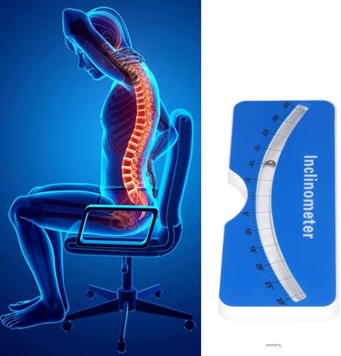 Portable Spinal Scoliometer for Measuring Spine Alignment with Metal Ball Insert