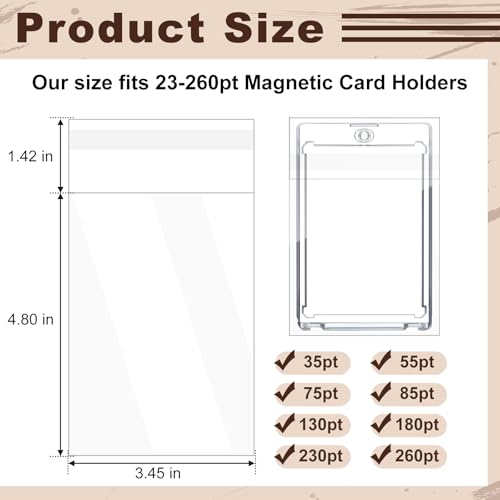300 Pcs Trading Card Team Bags Resealable 3x4 Inch Clear Storage Sleeves - Variation of THIS listing
