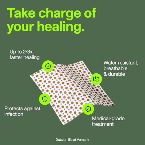 PowerHeal Bioelectric Bandage Kit 2.3x3.5 Inches – 5-Pack Wound Care & Healing